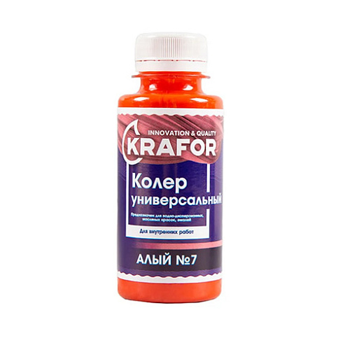 КОЛЕР. УНИВЕРС. № 7 АЛЫЙ 0,1 Л (6) KRAFOR