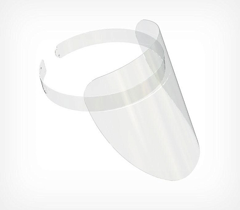 Маска-экран защитная для лица (Пэт с пенолоном)