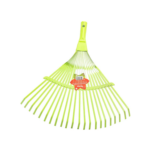 Грабли веерные металл 22 плоских зуба, усиленные б/ черенка, FEONA 004-0004