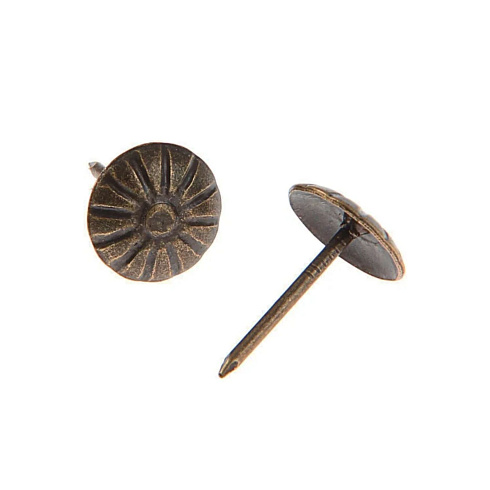 Гвозди мебельные медь 16х11мм, (1уп-100шт) (1178246)