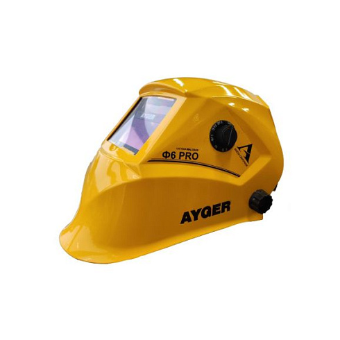 Маска сварочная "Хамелеон"  AYGER Ф6 PRO 93х43 Din 3