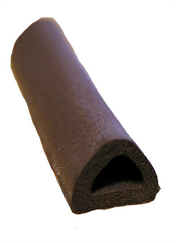 Уплотнитель D коричневый 9х8мм (бухта 100м) (53925)