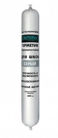 Клей-герметик для швов полиуретановый PU40 600мл серый "Cemmix" (217112)