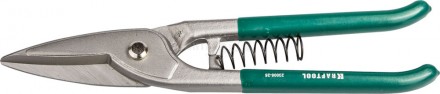 Ножницы "KRAFTOOL"  по металлу цельнометаллич., длинный прямой рез, 260мм (23006-26_z01)