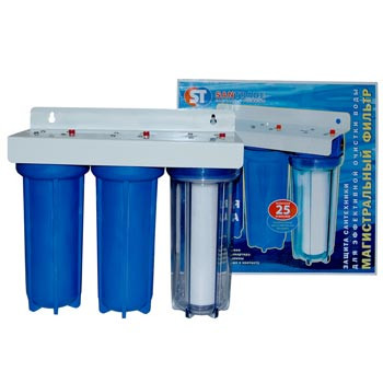 Фильтр для воды ST тройной MF01003 1/2" (с катридж.) для холодной воды