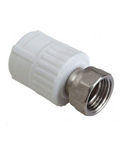 Муфта со вставкой и накид.гайкой PPR - 25 x 1 (F)