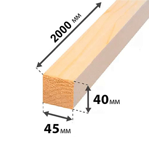 45х40х3 Рейка строганная