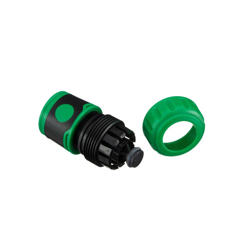 Соединитель для шланга 3/4" обрезин (быстросъем. с аквастопом) Lite (7576160)