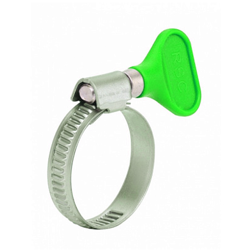 Хомут червячный 16-27мм (с ключом)