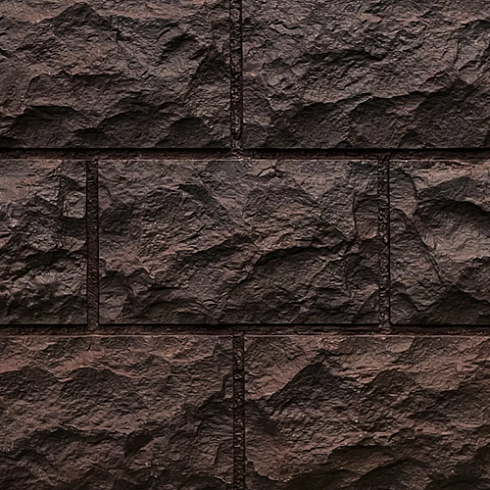 Фасадная панель FineBer Дачный  ДОЛОМИТ темно-коричневый (1,120х0,473)