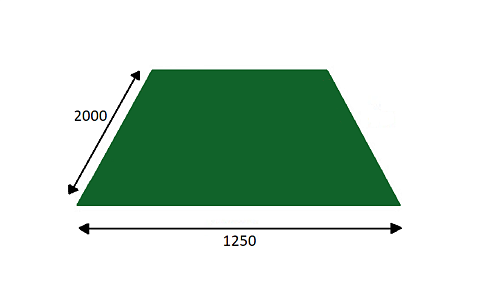 Лист гладкий (RAL-6005 зеленый) 2000х1250