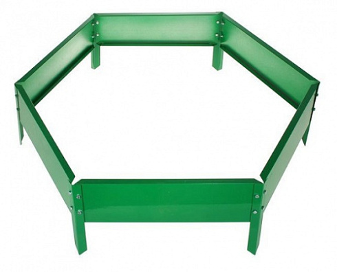 Ограждение клумб "Соты" 0,7х0,15м (RAL 6005 "зеленый мох")