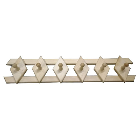 Вешалка 6 крючков Ромбик 650х150х180