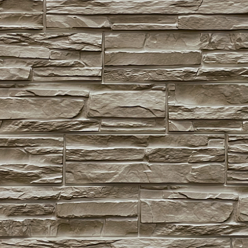 Фасадная панель FineBer Дачный СКОЛ 3 D Дымчатый (0,595х0,795)