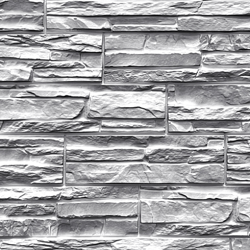 Фасадная панель FineBer Дачный СКОЛ 3 D Светло-серый (0,595х0,795)