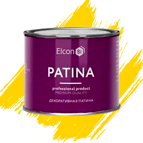 Эмаль декоративная патина Золото 0,2кг "ELCON" (255821)