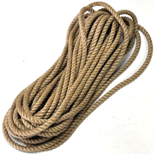 Веревка джут крученая Ф12мм (10м) 310 кгс (8003320)