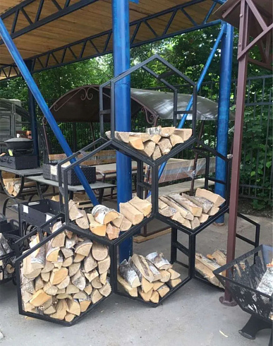 Дровница Сота 800х690х350мм