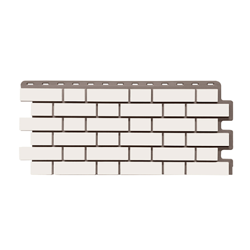 Фасадная панель FineBer ДАЧНЫЙ кирпич Клинкерный (Белый) 1,13х0,463