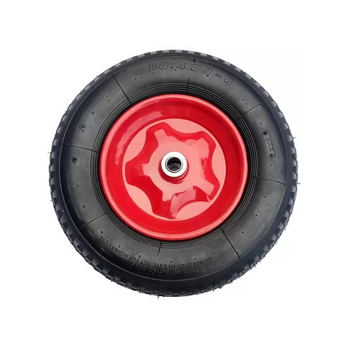 Колесо д/строит. тачки пневмо (4,80/4,00-80)D=380, подшипник D16мм 