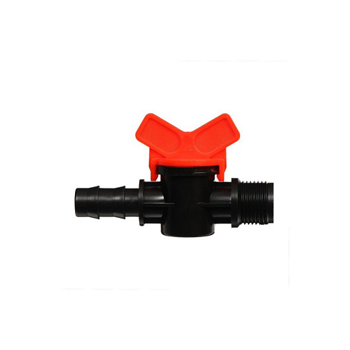 Клапан регулир для шланга 1/2-1/2", кран рр-пластик (151020)