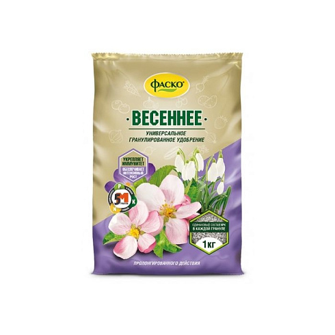 Удобрение "весеннее" органоминерал. 2,5кг гранулир.