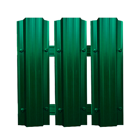 Штакетник прямой П 1,80м (зеленый RAL-6005)