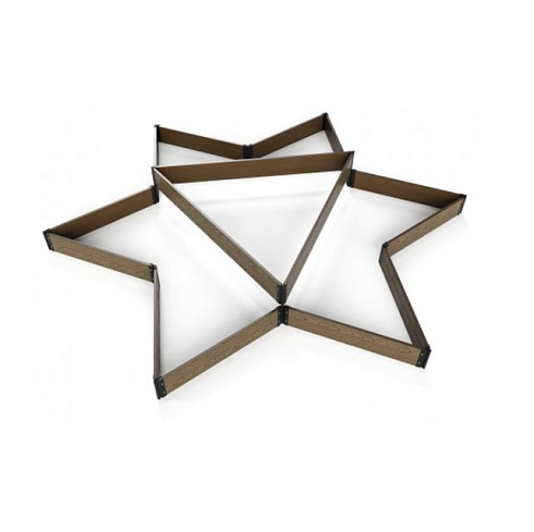 Доска грядочная из ДПК 3000х155х30мм (коричневая)