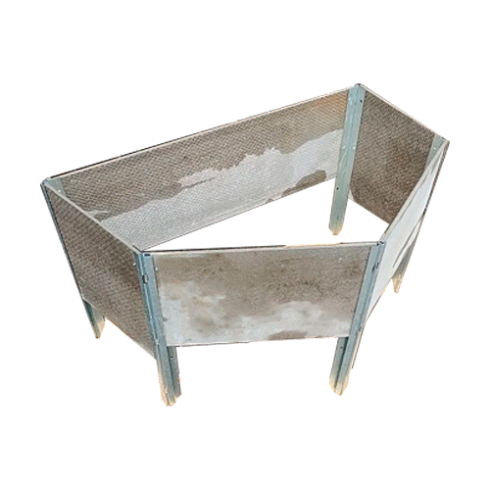 Комплект крепления плоского шифера (ЛНП) для 8/10 мм H=450мм (компл 2шт)