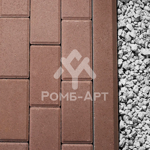 Бордюр Садовый 1000х80х200 Коричневый Джаспер