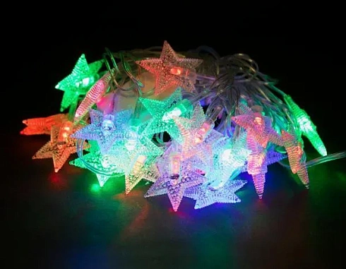 Гирлянда внутрен. "Звездочки" IP20 5м 50LED, 8 режим многоцвет TDM SQ0361-0049