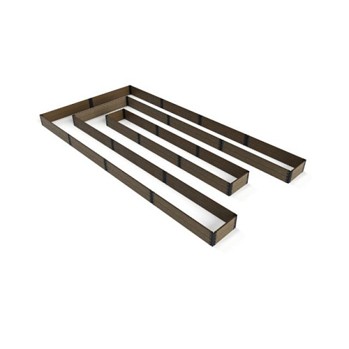 Доска грядочная из ДПК 3000х155х30мм (коричневая)