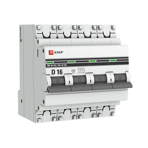 Выкл.авт.ВА 47-63,4п 16А (D) ЭКФ