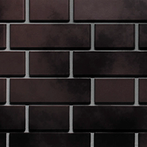 Фасадная панель FineBer ДАЧНЫЙ кирпич Клинкерный 3D (коричнево-черный) 1,13х0,463