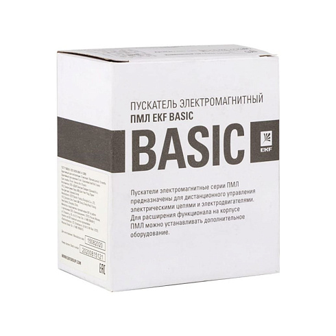 Пускатель электромагнитный ПМЛ-1160М 12А 230В EKF Basic pml-s-12-230-basic