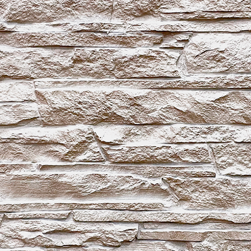 Фасадная панель FineBer СКАЛА (мелованный белый) 1,094х0,459