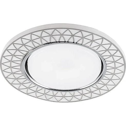 Светильник встраив. c подсвет. CD9914 20Led SMD 4000К 15W 230v GX53 Хром без лампы Feron 32652