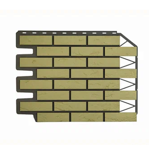 Фасадная панель FineBer Дачный кирпич Баварский ПЕСОЧНЫЙ (0,595х0,795)