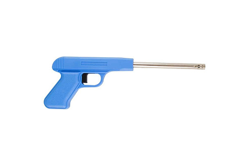 Пьезозажигалка (пистолет) JZDD-17-LBL  "ENERGY" голубой 