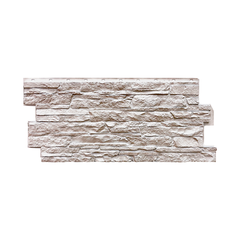 Фасадная панель FineBer СКАЛА (мелованный белый) 1,094х0,459