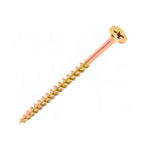 Саморез по дереву острый,гол. потай-крест, ЖЕЛТЫЙ ЦИНК (весовые) 4,2х70