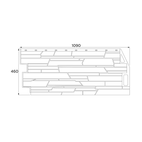 Фасадная панель FineBer СКАЛА (песочный) 1,094х0,459