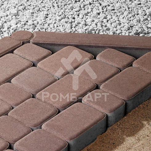 Бордюр Шарнирный 500х80х200 Коричневый "Джаспер"