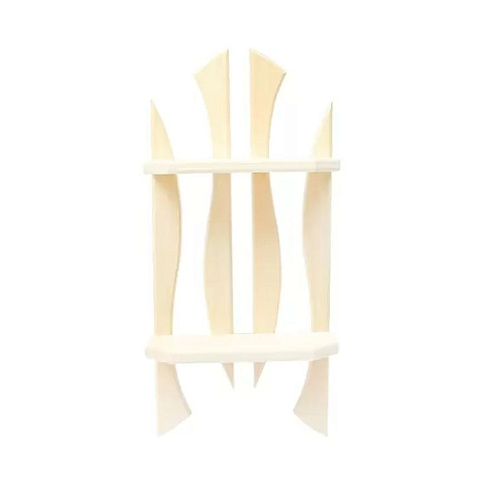 Полка Зигзаг настенная (2 полки) 250х550х120