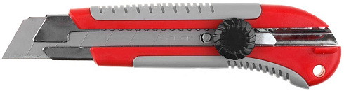 Нож с винтовым фиксатором SK-25 сегментир. лезвия, 25мм STAYER (09173_z01)
