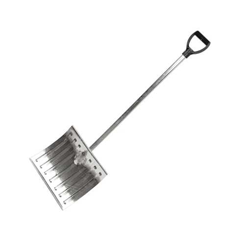 Лопата для снега алюминий 428х375мм алюм.черенок Арктика-1 (408715)