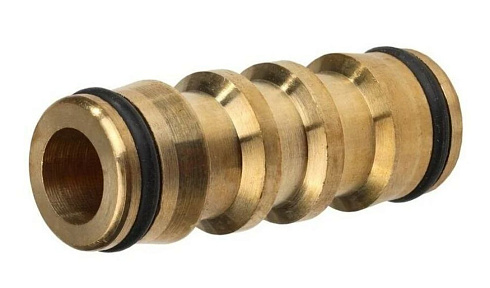 Переходник-соединитель штуцерный латунный двухсторонний (7577310)
