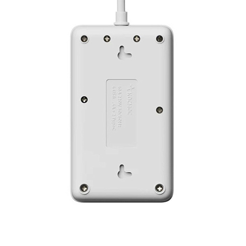 Удл. с сетевым фильтром 3х5м+4USB,10A 2500Вт ПВС3х1 белый Космос (2002660)