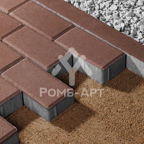 Бордюр Садовый 1000х80х200 Коричневый Джаспер