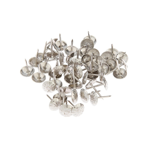 Гвозди мебельные хром 16х11мм, (1уп-100шт) (1178243)